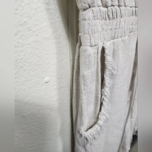 Umgee Linen-Blend Boho Romper - Size Medium - Picture 5 of 7